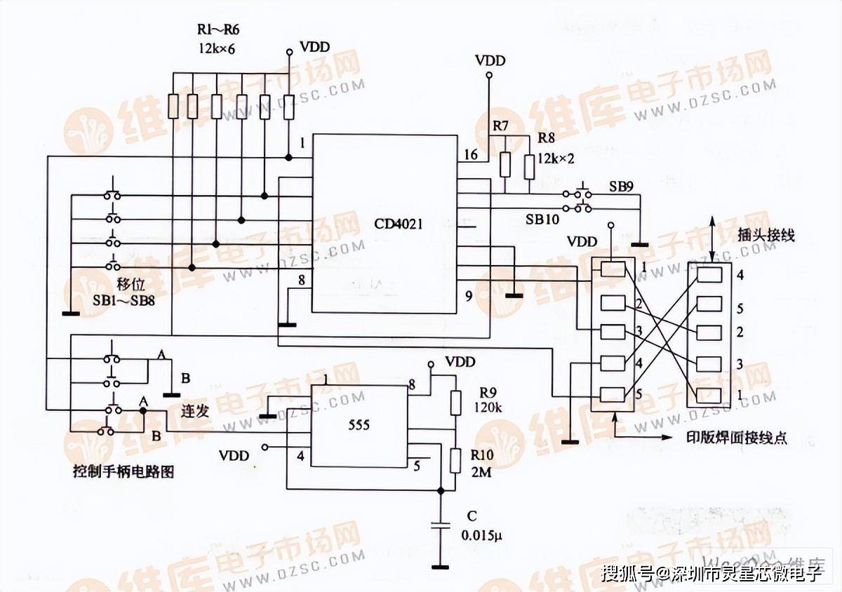 TCD4021BM96CDE最新中文资料不朽情缘模拟器移位寄存器HEF4021B(图1)